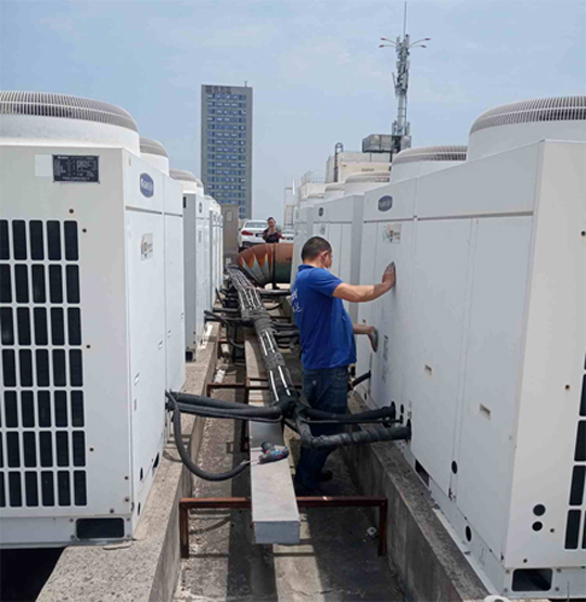 开平中央空调制热和不制冷系统维修方法